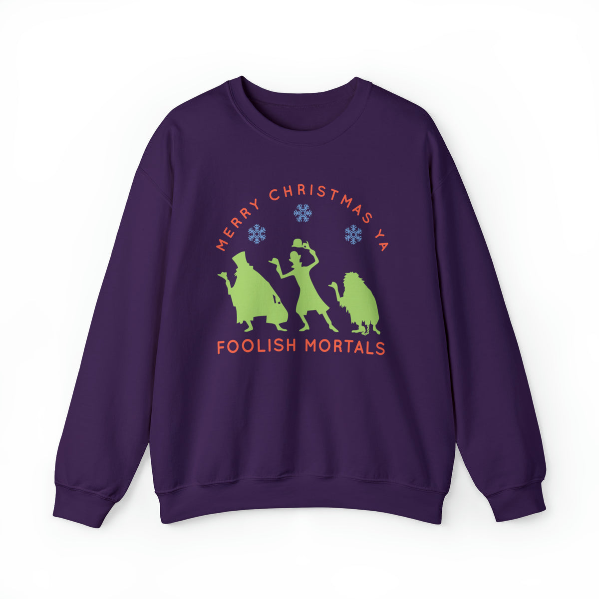 Merry Christmas Ya Foolish Mortals Gildan Unisex Heavy Blend™ Crewneck Sweatshirt