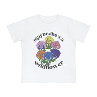 Maybe She’s A Wildflower Bella Canvas Baby Short Sleeve T-Shirt