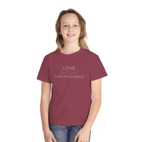 Love Doesn’t Count Chromosomes Comfort Colors Youth Midweight Tee