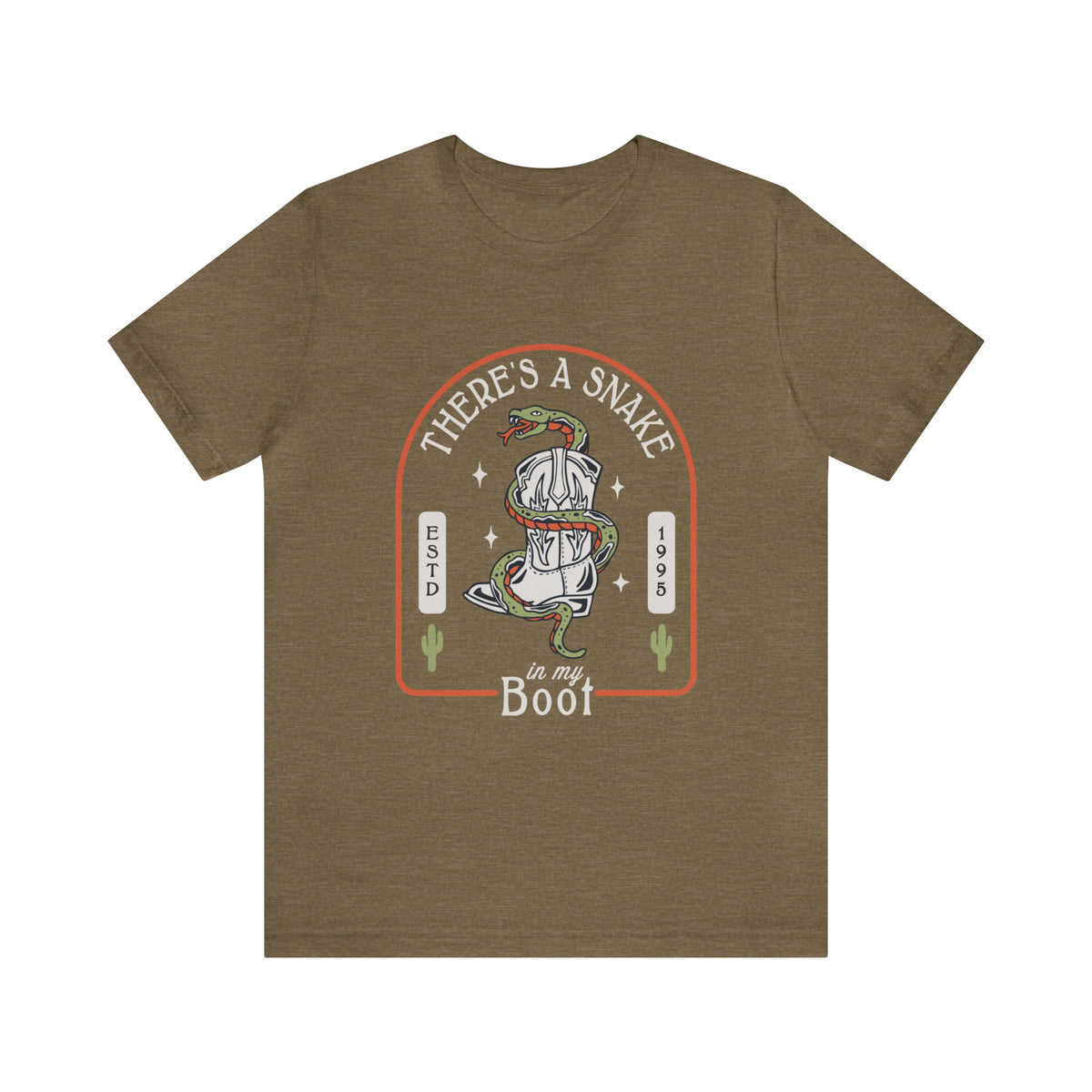 There's A Snake In My Boot Bella Canvas Unisex Jersey Short Sleeve Tee