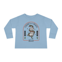 There's A Snake In My Boot Rabbit Skins Toddler Long Sleeve Tee
