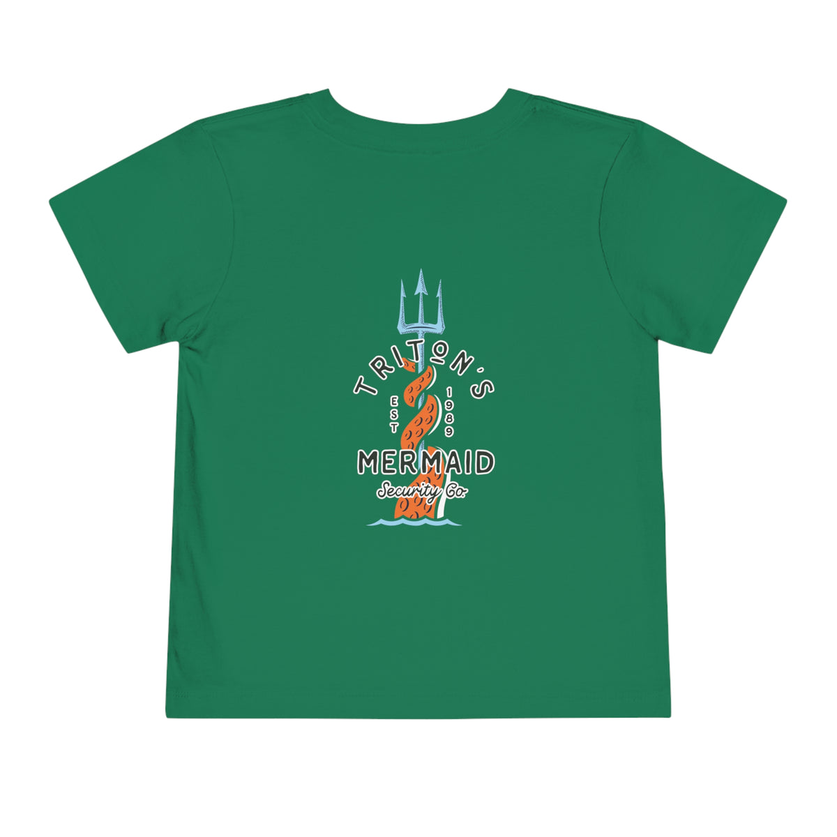 Triton's Mermaid Security Bella Canvas Toddler Short Sleeve Tee