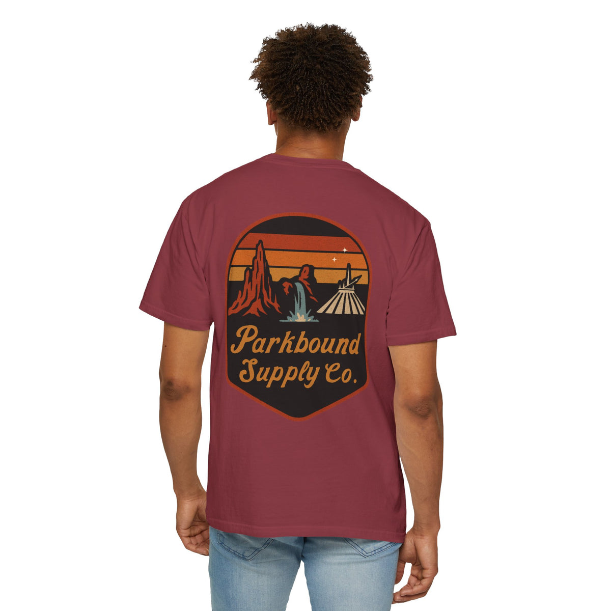 The Triple Mountain Badge — Parkbound Supply Co. Comfort Colors Unisex Garment-Dyed T-shirt