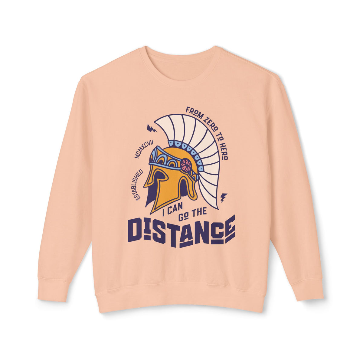 I Can Go The Distance Unisex Lightweight Comfort Colors Crewneck Sweatshirt