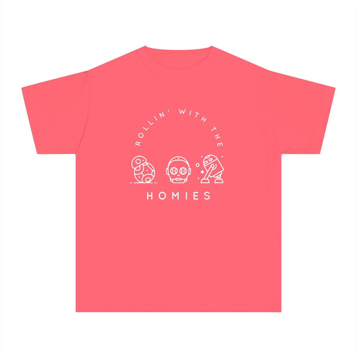 Rollin’ With The Homies Comfort Colors Youth Midweight Tee