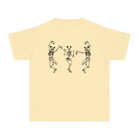 Dancing Skeletons with Ears Comfort Colors Youth Midweight Tee