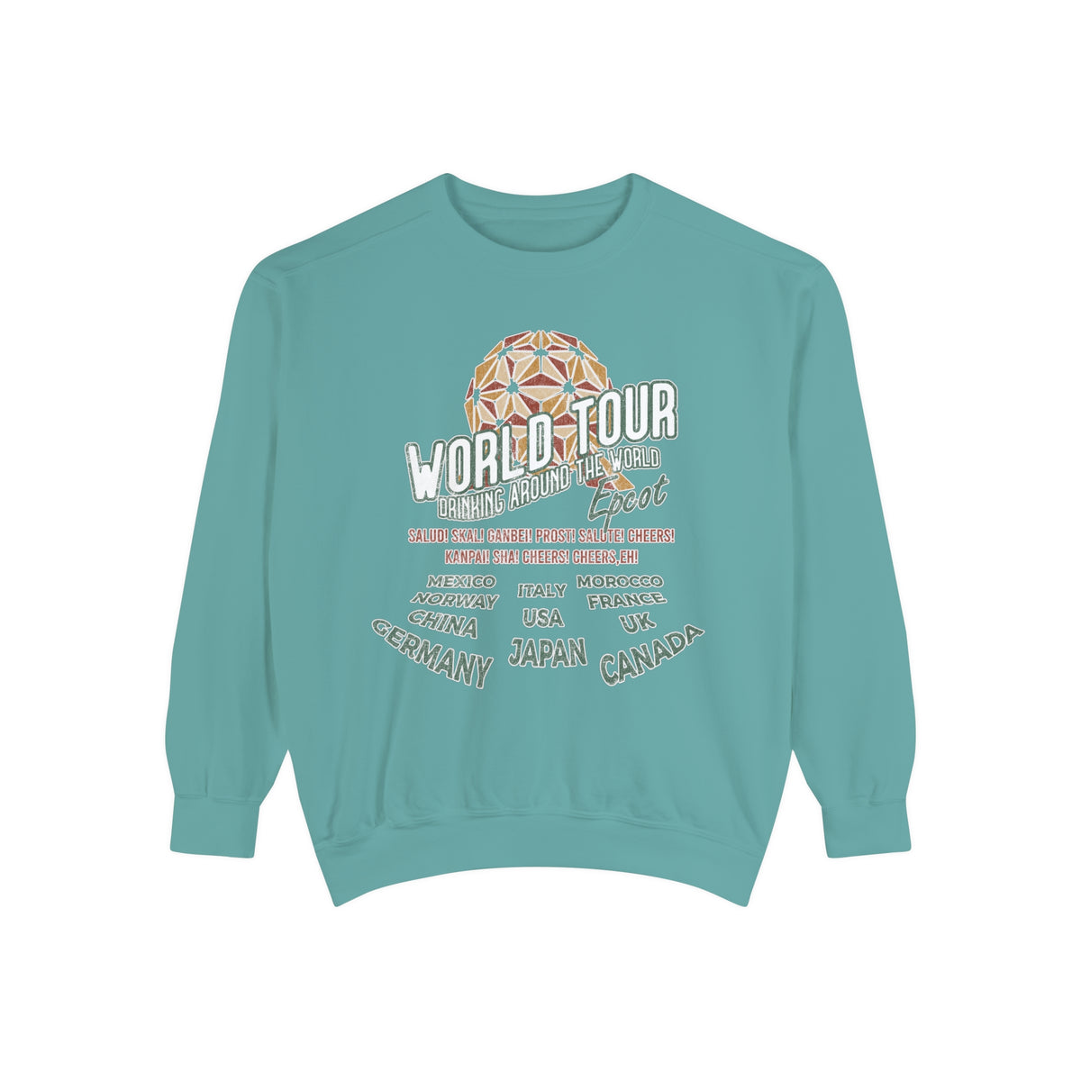 World Tour Comfort Colors Unisex Garment-Dyed Sweatshirt