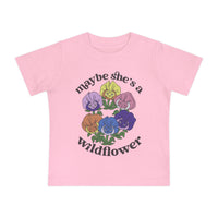 Maybe She’s A Wildflower Bella Canvas Baby Short Sleeve T-Shirt