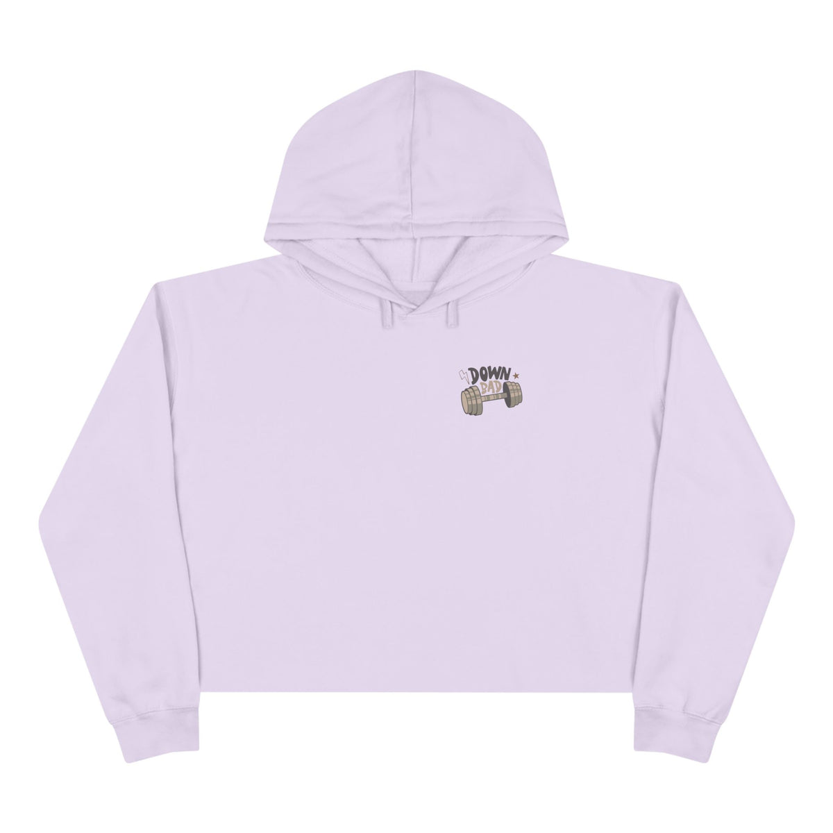 Down Bad Crying at the Gym Crop Hoodie