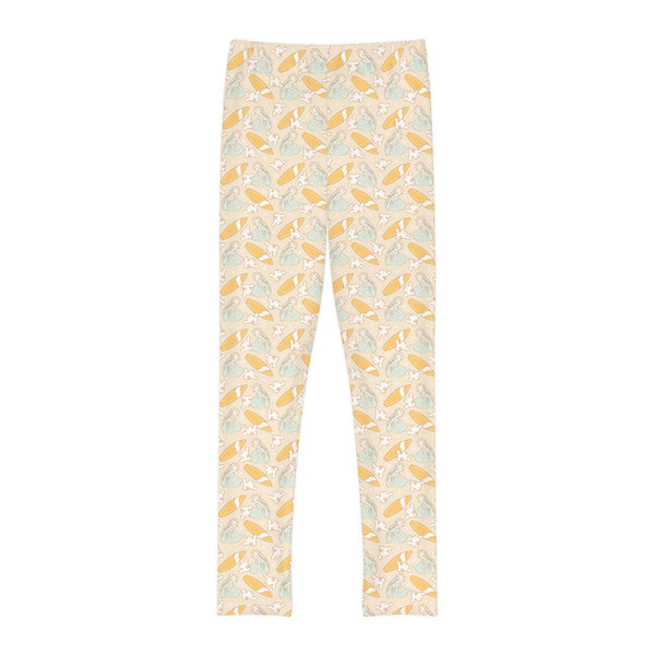 Surfing Mickey Youth Full-Length Leggings
