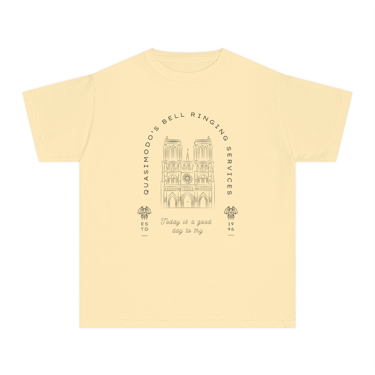 Quasimodo's Bell Ringing Services Comfort Colors Youth Midweight Tee