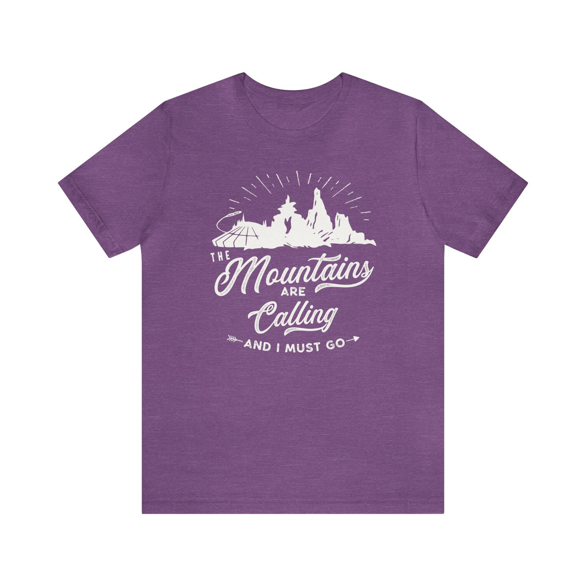The Mountains Are Calling Bella Canvas Unisex Jersey Short Sleeve Tee