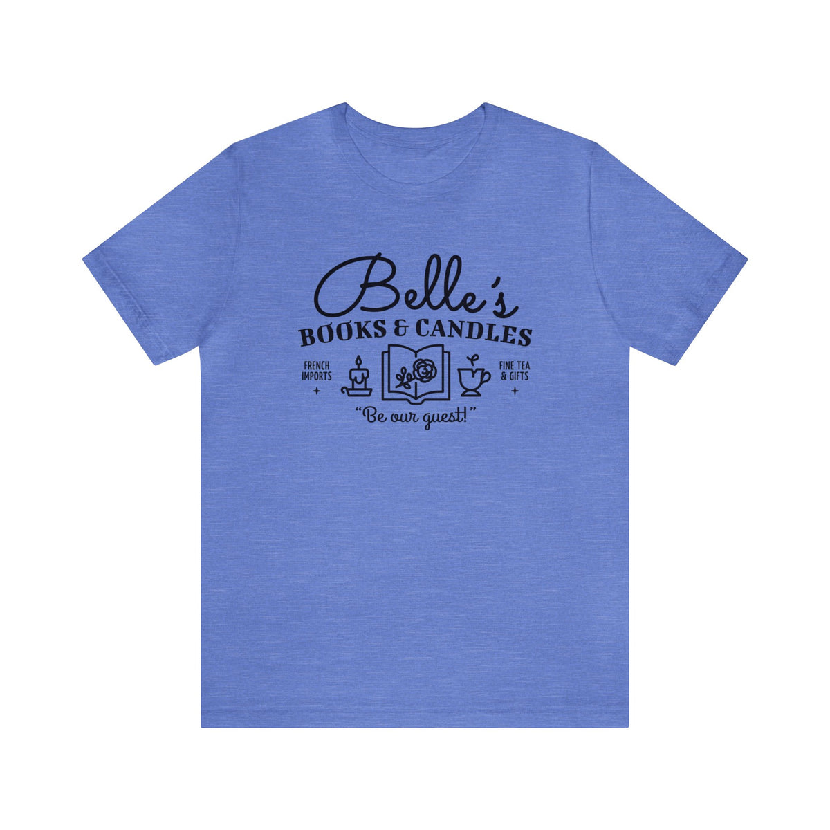 Belle’s Books & Candles Bella Canvas Unisex Jersey Short Sleeve Tee