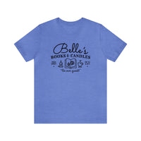 Belle’s Books & Candles Bella Canvas Unisex Jersey Short Sleeve Tee