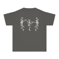 Dancing Skeletons with Ears Comfort Colors Youth Midweight Tee