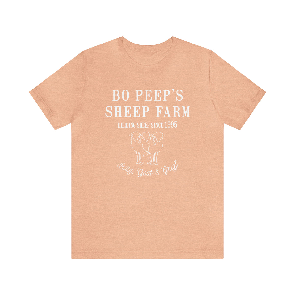 Bo Peep's Sheep Farm Bella Canvas Unisex Jersey Short Sleeve Tee
