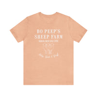 Bo Peep's Sheep Farm Bella Canvas Unisex Jersey Short Sleeve Tee
