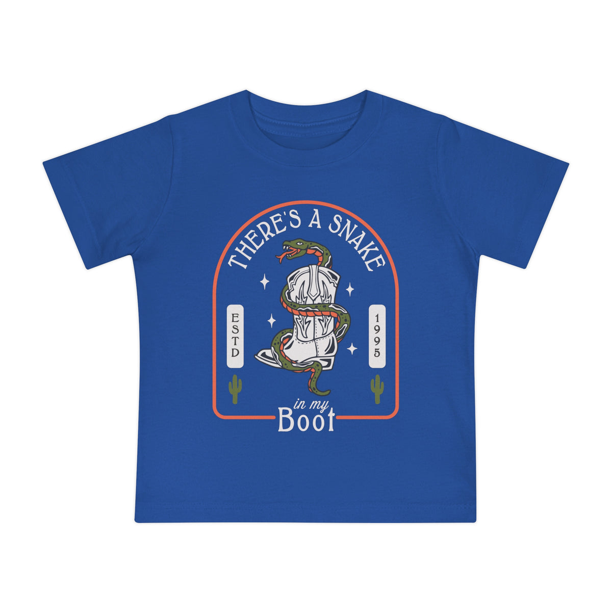 There's A Snake In My Boot Bella Canvas Baby Short Sleeve T-Shirt
