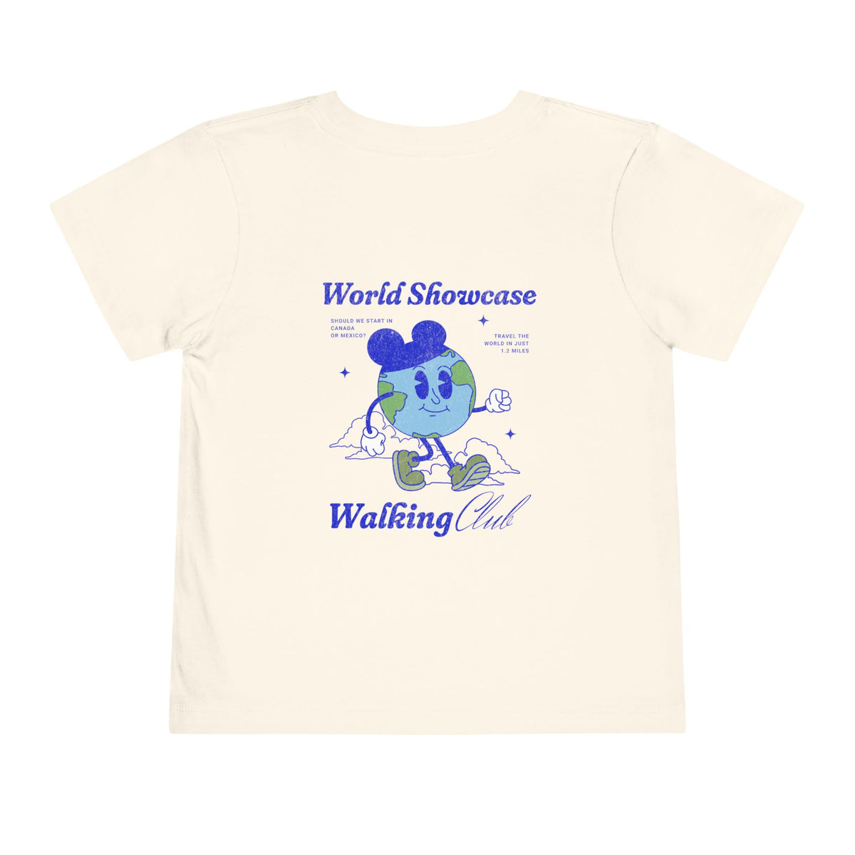 World Showcase Walking Club Bella Canvas Toddler Short Sleeve Tee