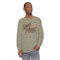 Yee Haw Comfort Colors Unisex Garment-dyed Long Sleeve T-Shirt