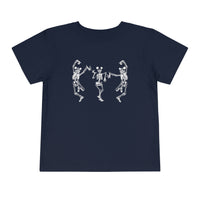 Dancing Skeletons with Ears Bella Canvas Toddler Short Sleeve Tee