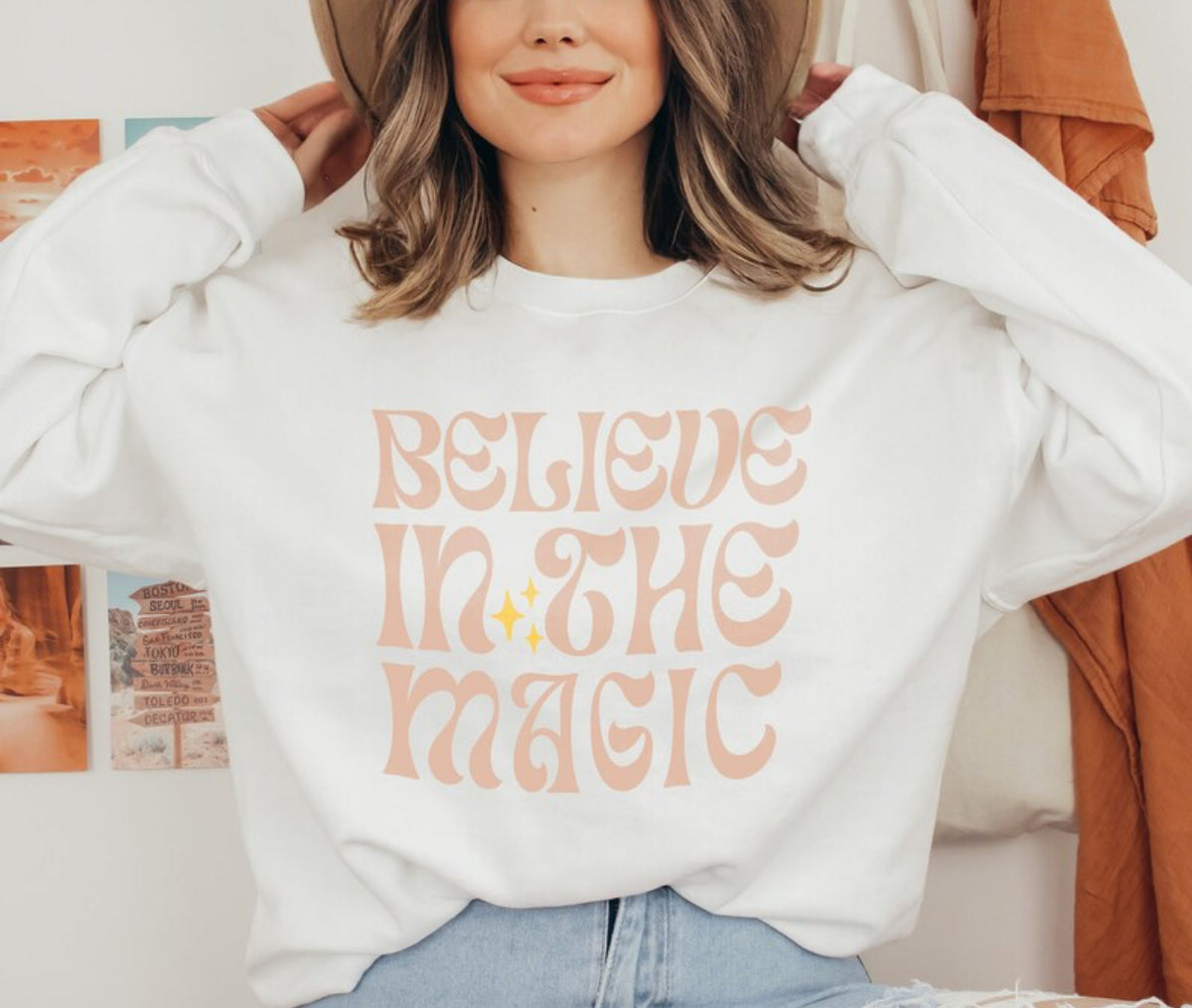 Believe In The Magic Gildan Unisex Heavy Blend™ Crewneck Sweatshirt