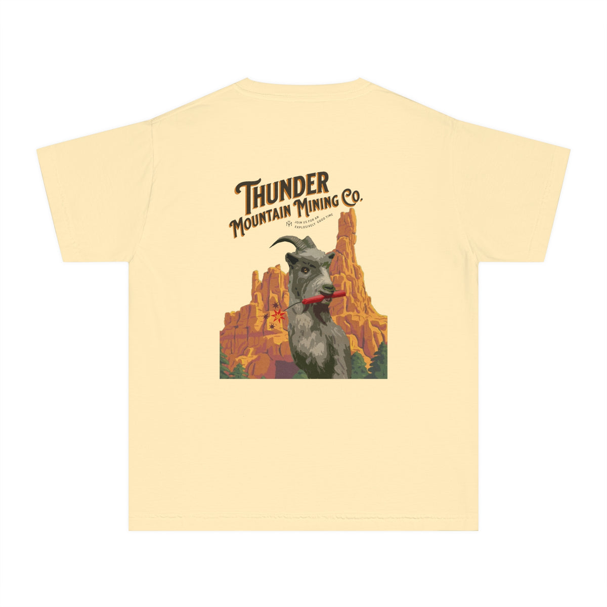 Thunder Mountain Mining Co. Comfort Colors Youth Midweight Tee