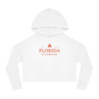 Florida It's One Hell of a Drug Women’s Cropped Hooded Sweatshirt