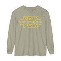 PEW PEW PEW Comfort Colors Unisex Garment-dyed Long Sleeve T-Shirt