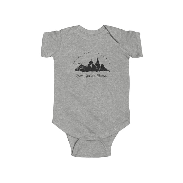 Oh What Fun It Is To Ride Rabbit Skins Infant Fine Jersey Bodysuit