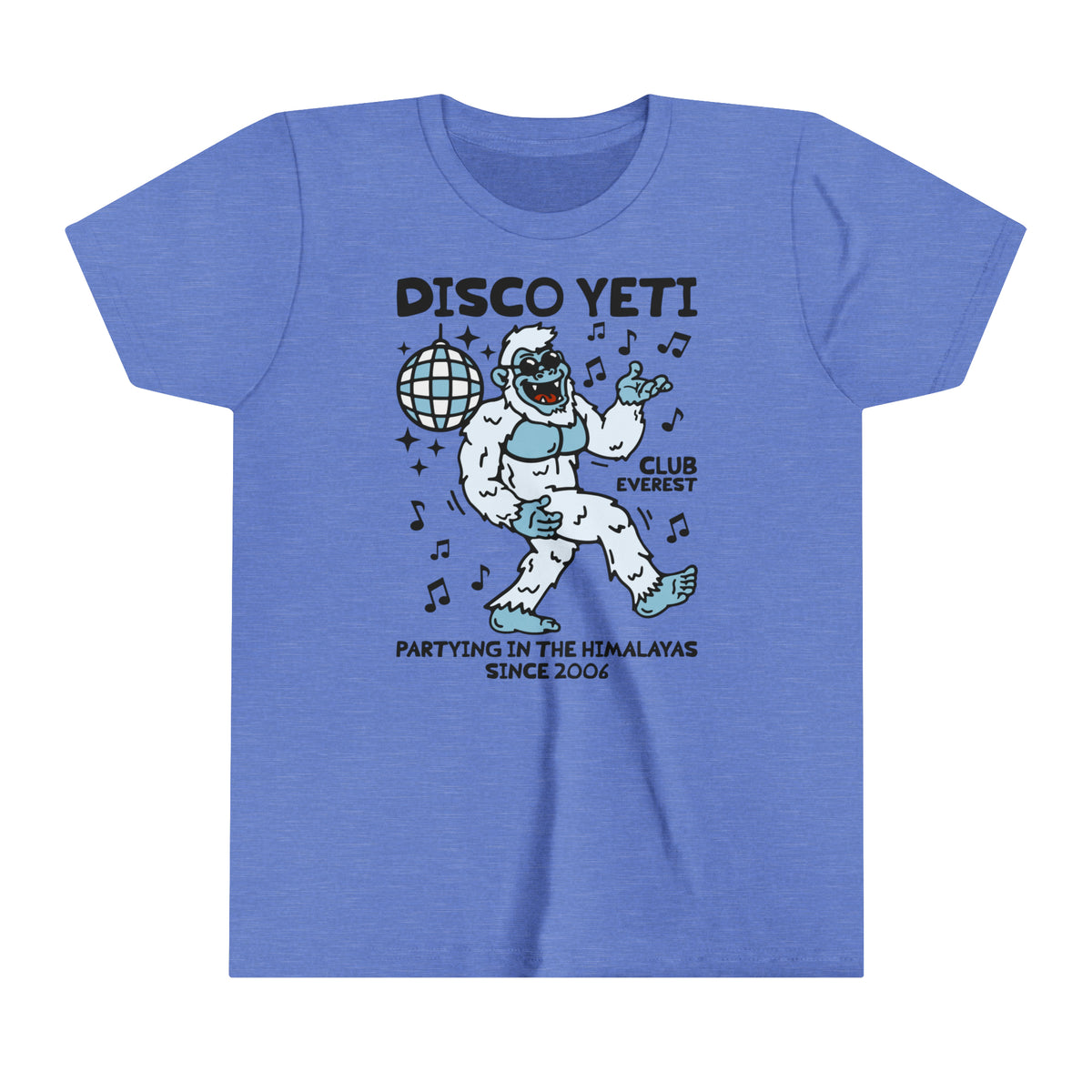 Disco Yeti Bella Canvas Youth Short Sleeve Tee