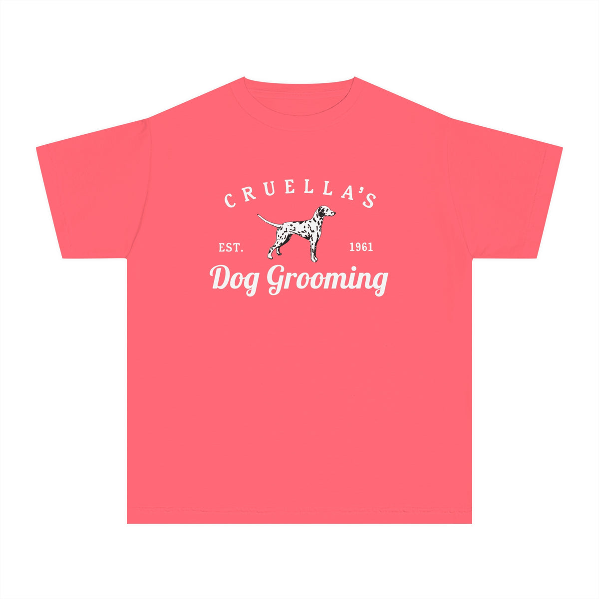Cruella’s Dog Grooming Comfort Colors Youth Midweight Tee