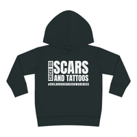 Chicks Dig Scars and Tattoos Toddler Pullover Rabbit Skins Fleece Hoodie