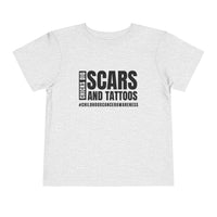 Chicks Dig Scars and Tattoos Bella Canvas Toddler Short Sleeve Tee