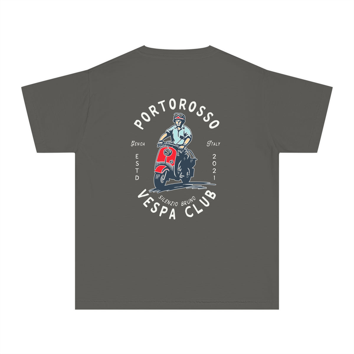 Portorosso Vespa Club Comfort Colors Youth Midweight Tee