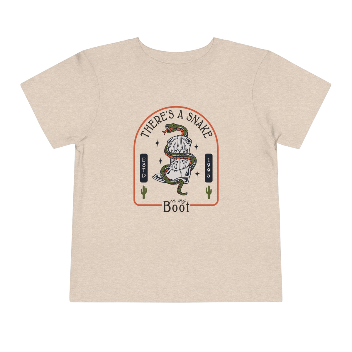 There's A Snake In My Boot Bella Canvas Toddler Short Sleeve Tee