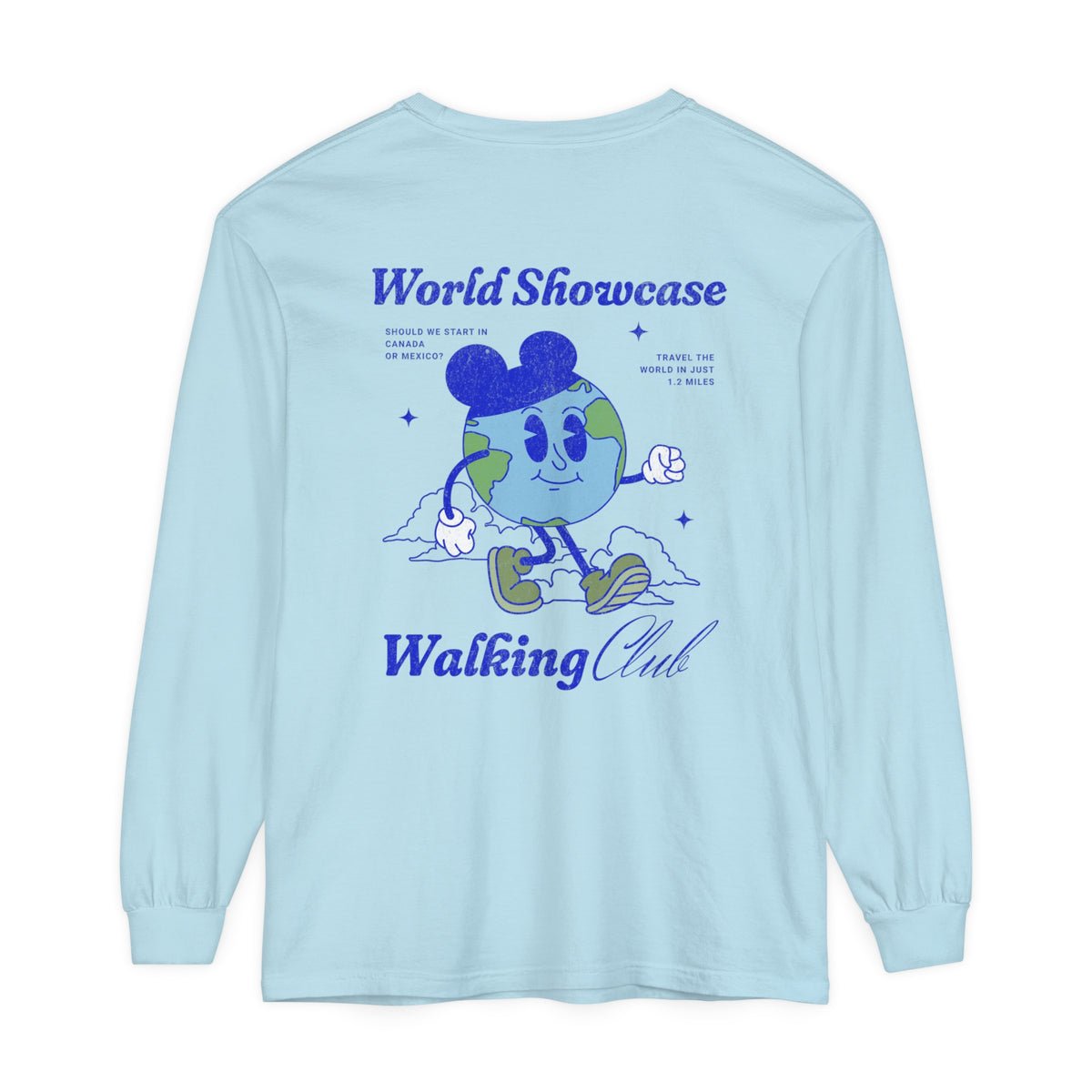 World Showcase Walking Club Comfort Colors Unisex Garment-dyed Long Sleeve T-Shirt