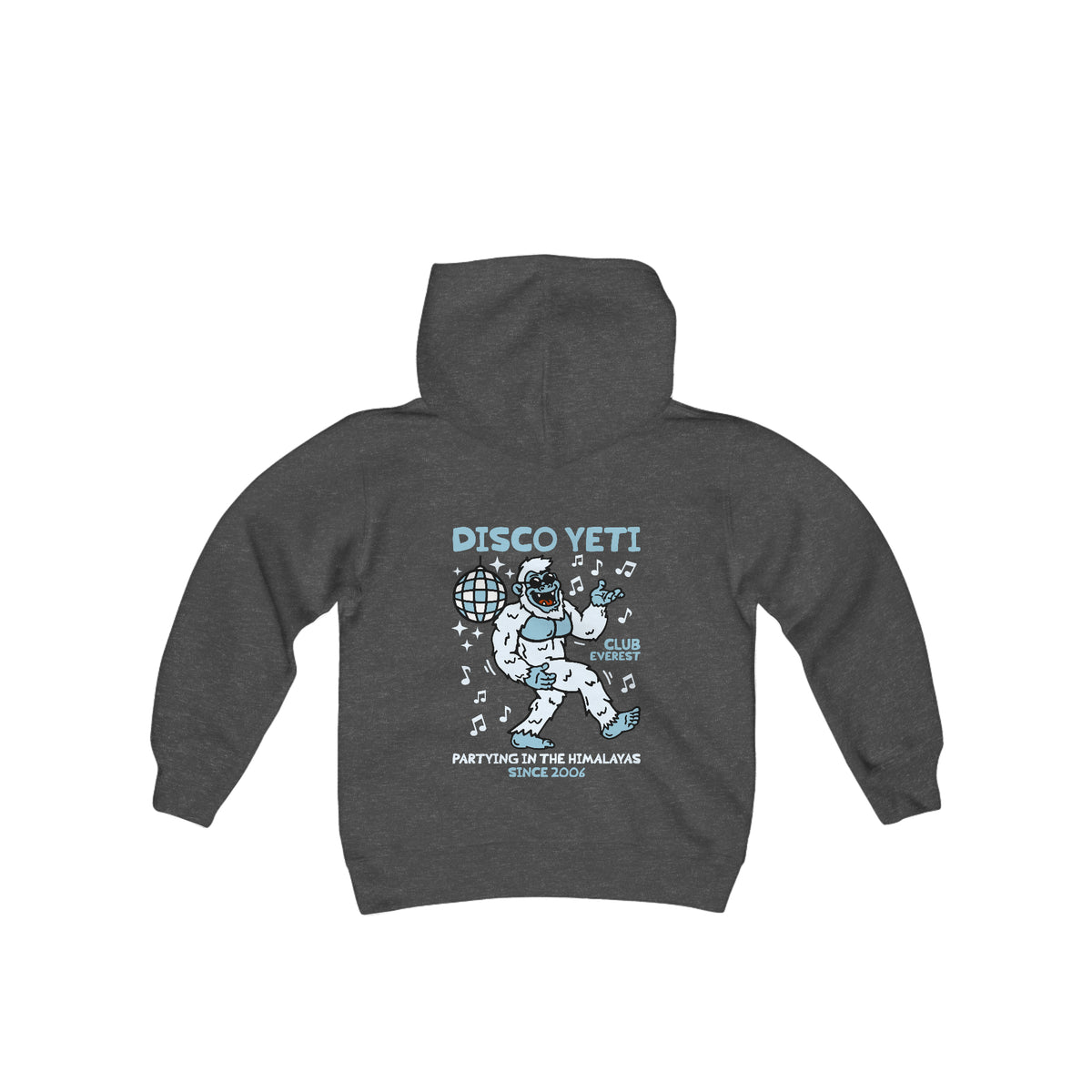 Disco Yeti Gildan Youth Heavy Blend Hooded Sweatshirt