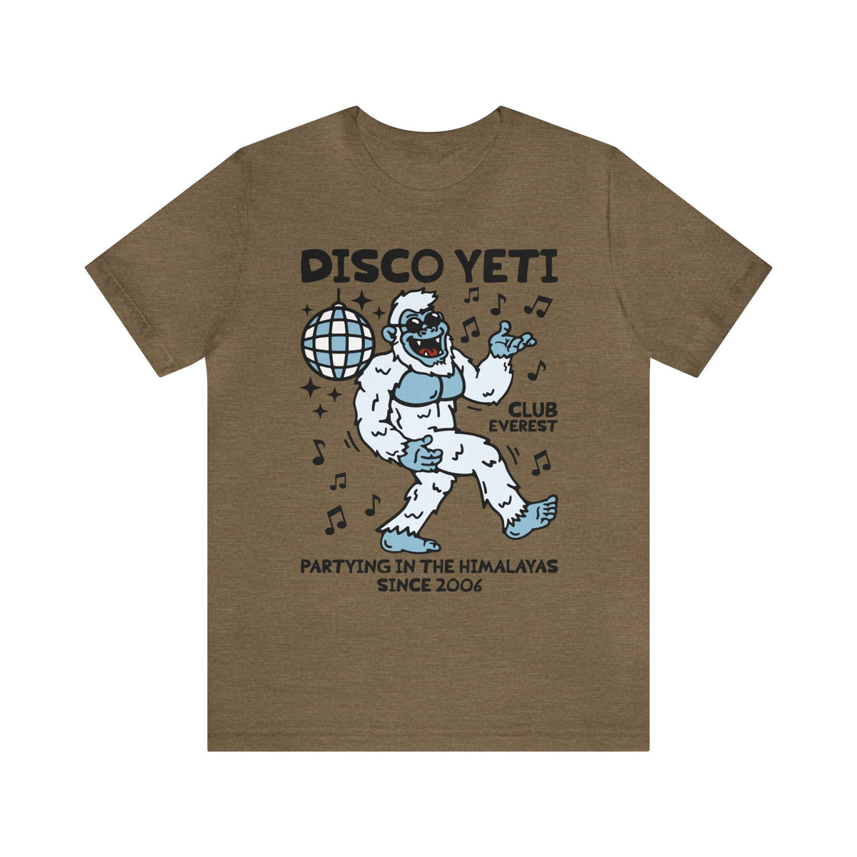 Disco Yeti Bella Canvas Unisex Jersey Short Sleeve Tee