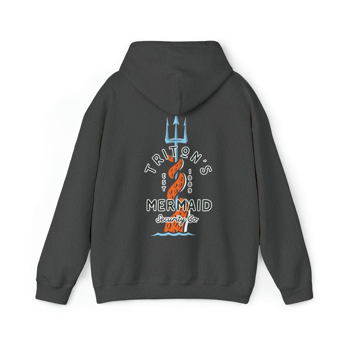 Triton's Mermaid Security Gildan Unisex Heavy Blend™ Hooded Sweatshirt