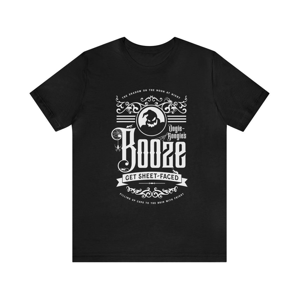 Oogie Boogie’s Booze Bella Canvas Unisex Jersey Short Sleeve Tee