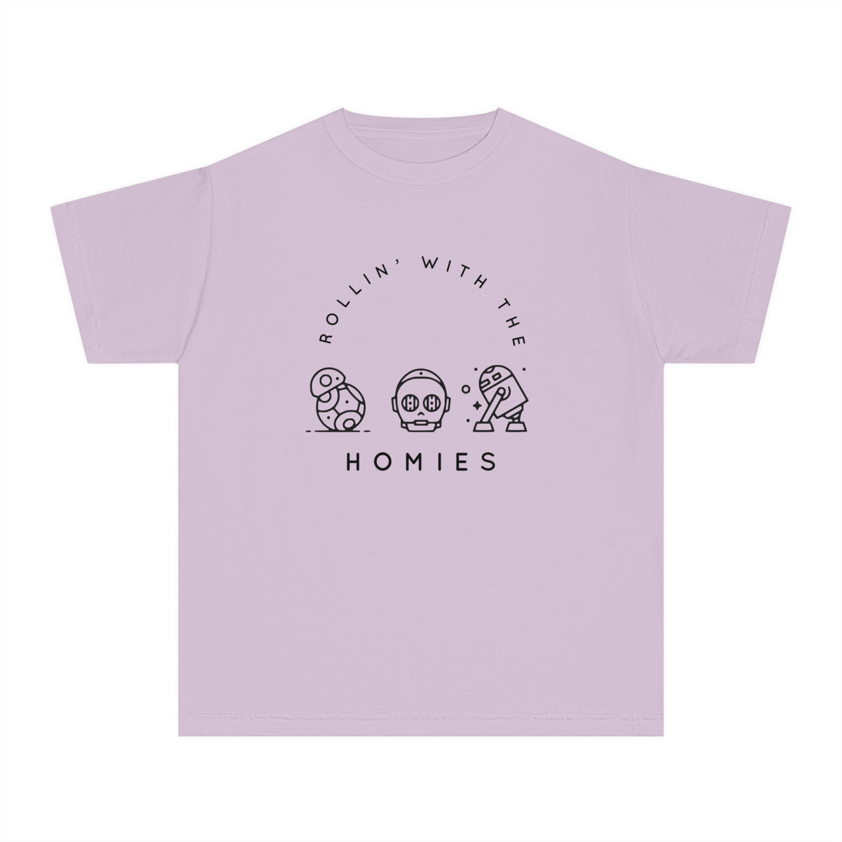 Rollin’ With The Homies Comfort Colors Youth Midweight Tee