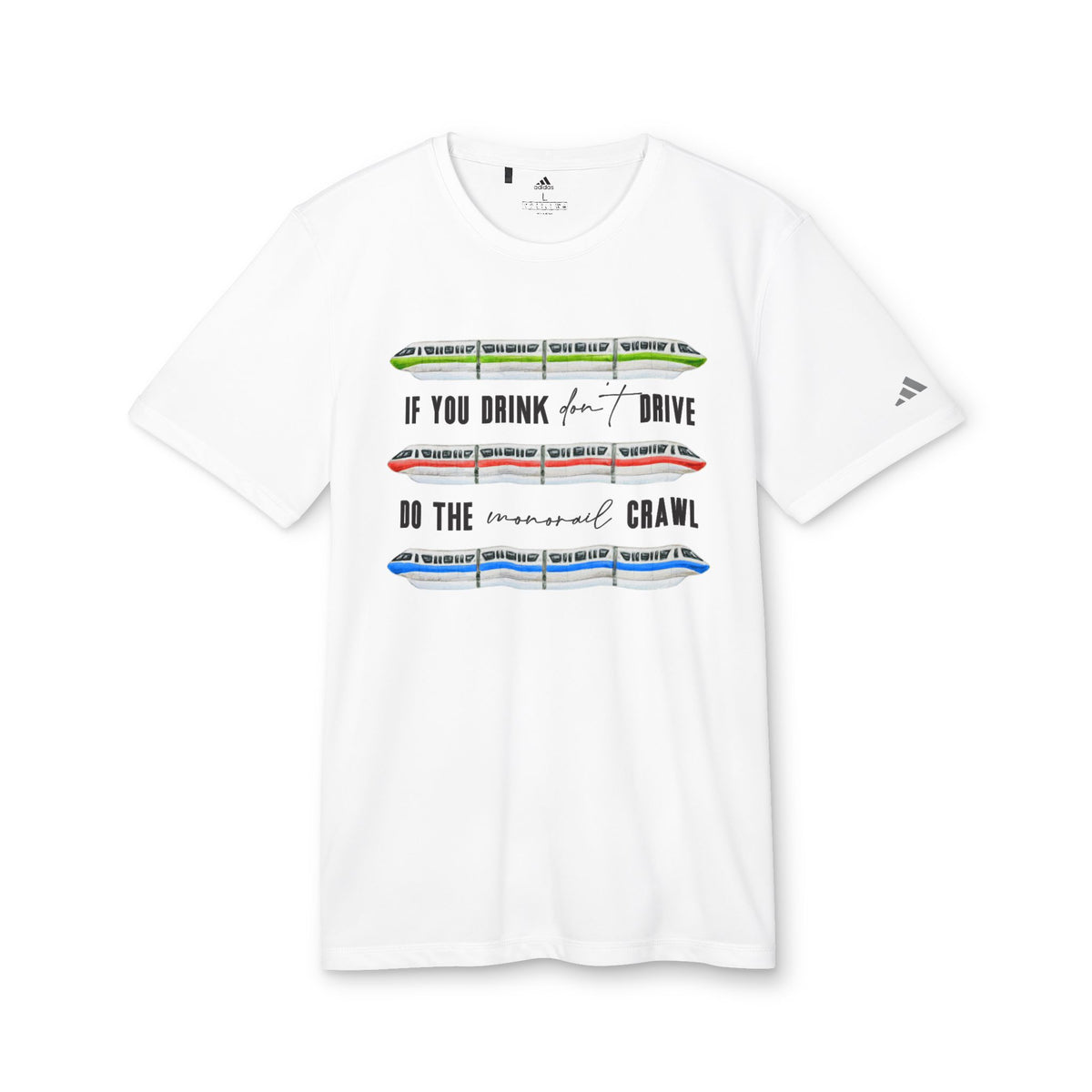 Monorail Crawl Adidas® Unisex Sport T-shirt