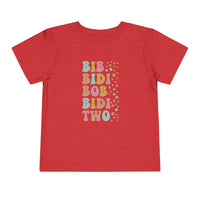 Bib Bidi Bob Bidi Two Bella Canvas Toddler Short Sleeve Tee