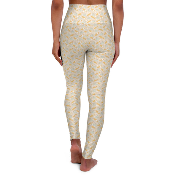 Surfin' Mickey Waisted Yoga Leggings (AOP)