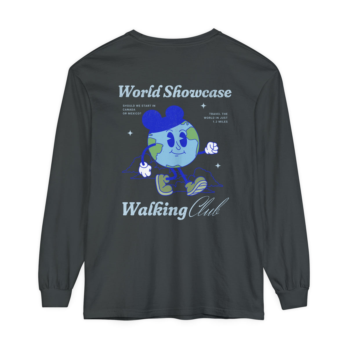 World Showcase Walking Club Comfort Colors Unisex Garment-dyed Long Sleeve T-Shirt