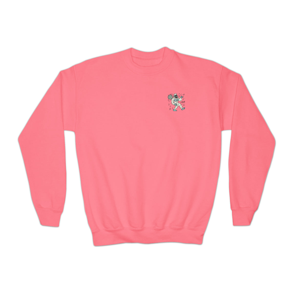 Disco Yeti Gildan Youth Crewneck Sweatshirt