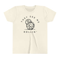 They See Me Rollin' Bella Canvas Youth Short Sleeve Tee