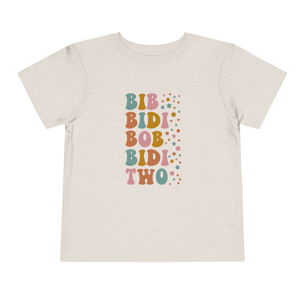 Bib Bidi Bob Bidi Two Bella Canvas Toddler Short Sleeve Tee