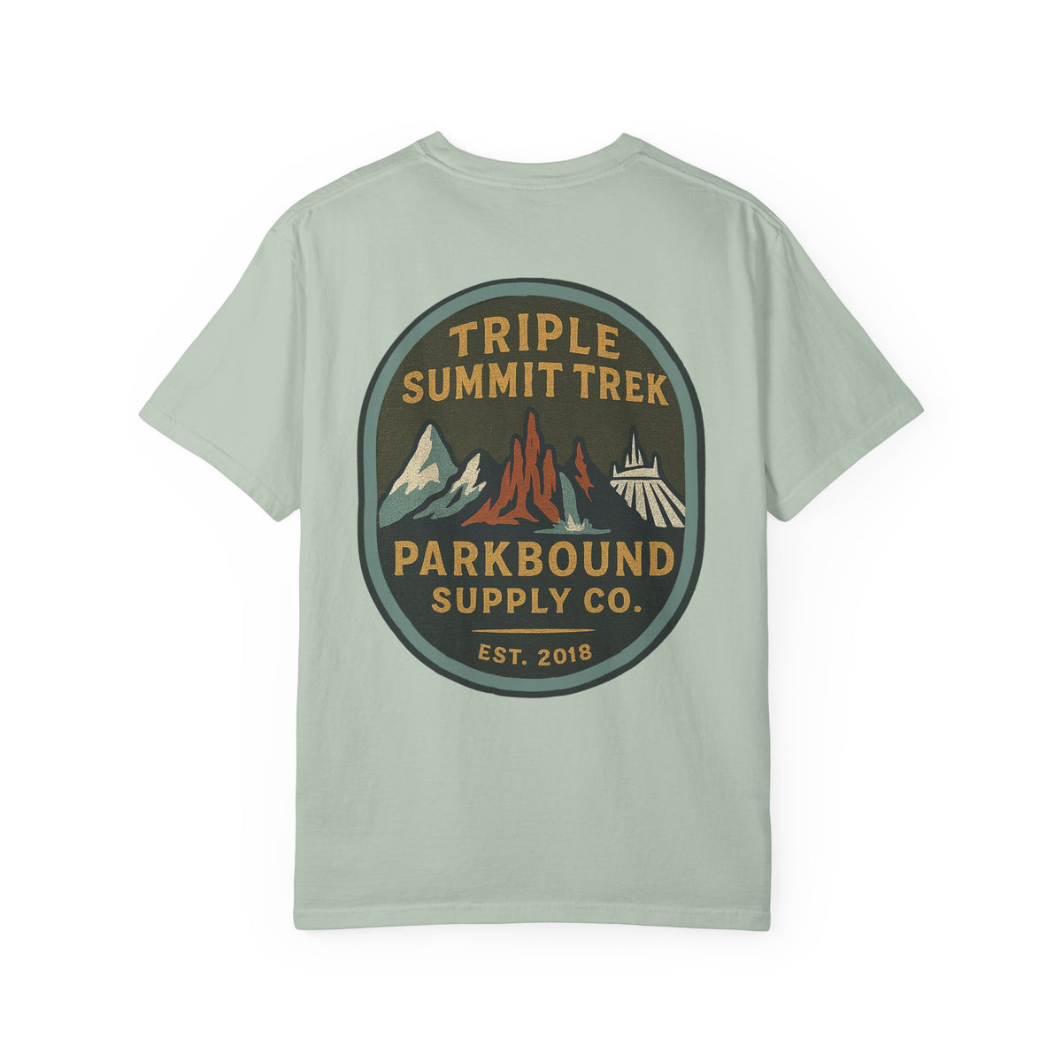 Triple Summit Trek Comfort Colors Unisex Garment-Dyed T-shirt